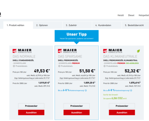 Nischenlösungen - Bestellstrecken für Energieversorger Nischenlösungen - Bestellstrecken für Energieversorger