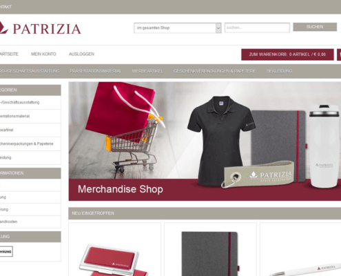 Screenshot Patrizia AG