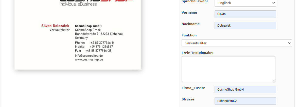 web2print konfigurator leadprint cosmoshop