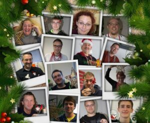 CosmoShop Mitarbeiter Weihnachtscollage 2015