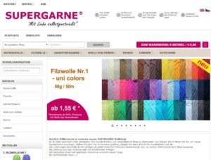 Unser Kunde Supergarne nutzt die Shopsoftware CosmoShop