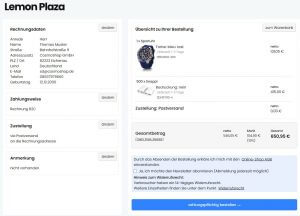 OnePage Checkout in der Shopsoftware CosmoShop