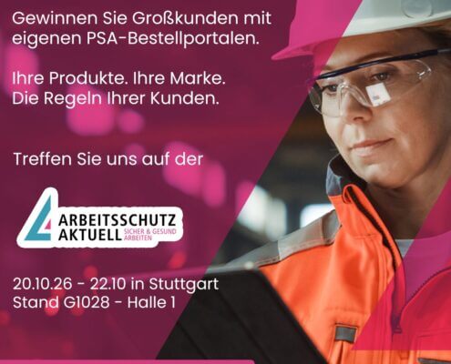 ARBEITSSCHUTZ AKTUELL 2026 in Stuttgart - Webshop für die Beschaffung von Textilien - eShop Bestellplattform ARBEITSSCHUTZ AKTUELL 2026 in Stuttgart - Webshop für die Beschaffung von Textilien - eShop Bestellplattform