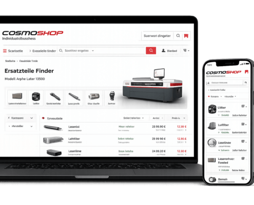 CosmoShop Ersatzteilshop erstellen und Serviceprozesse Digitalisieren