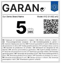 Garantie und Gewährleistung bekommen ein Label Garantie und Gewährleistung bekommen ein Label
